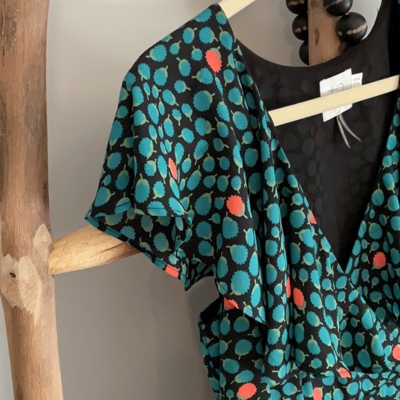 Anthropologie HD InParis Faux Wrap Dress Size 4 - Picture 6 of 7